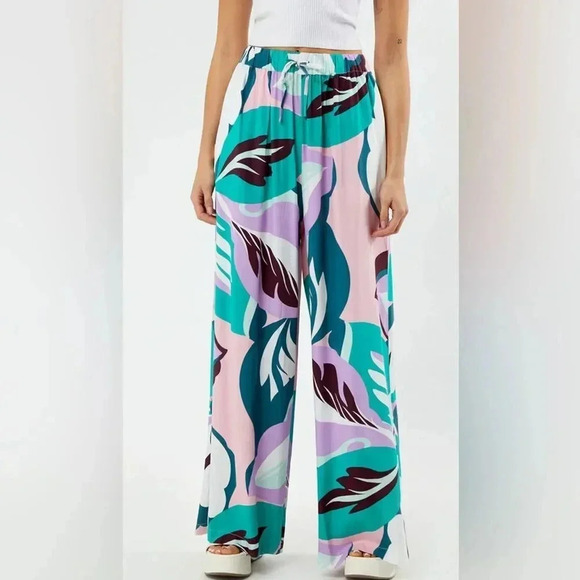 True Destinations Purple Haze Palazzo Pants - Picture 1 of 10
